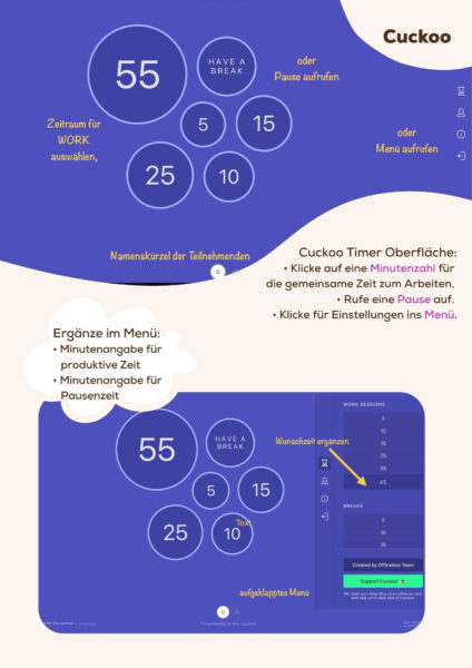 screenshot cuckoo timer oberflaeche