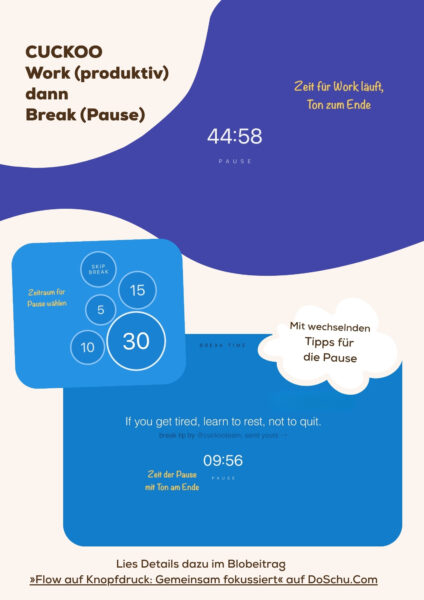 screenshot cuckoo zeiten work break