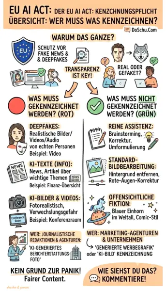 eu ai act kennzeichnung sketchnote doschu & gemini